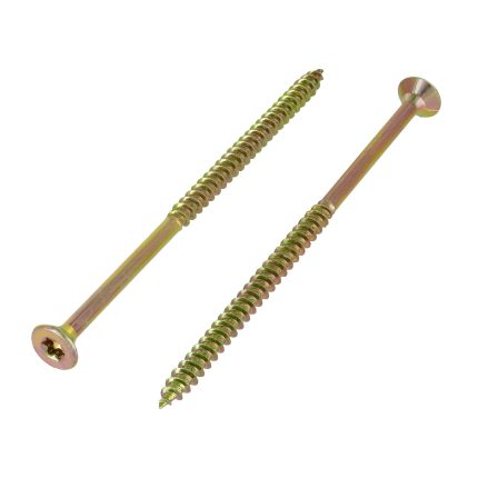 Chipboard (MDF) Screws 5 x 75 Gold (100 pcs pkt) [Allen Head]